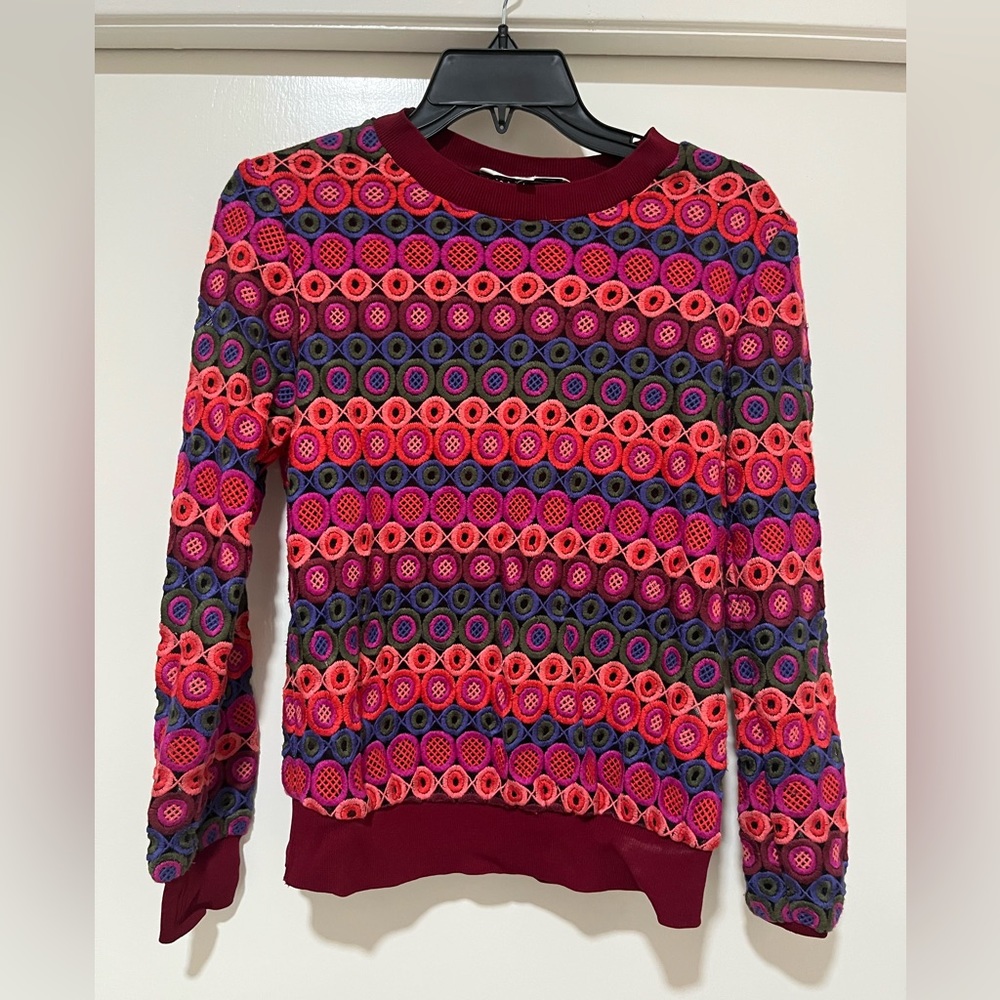 Trina Turk mesh sweatshirt
